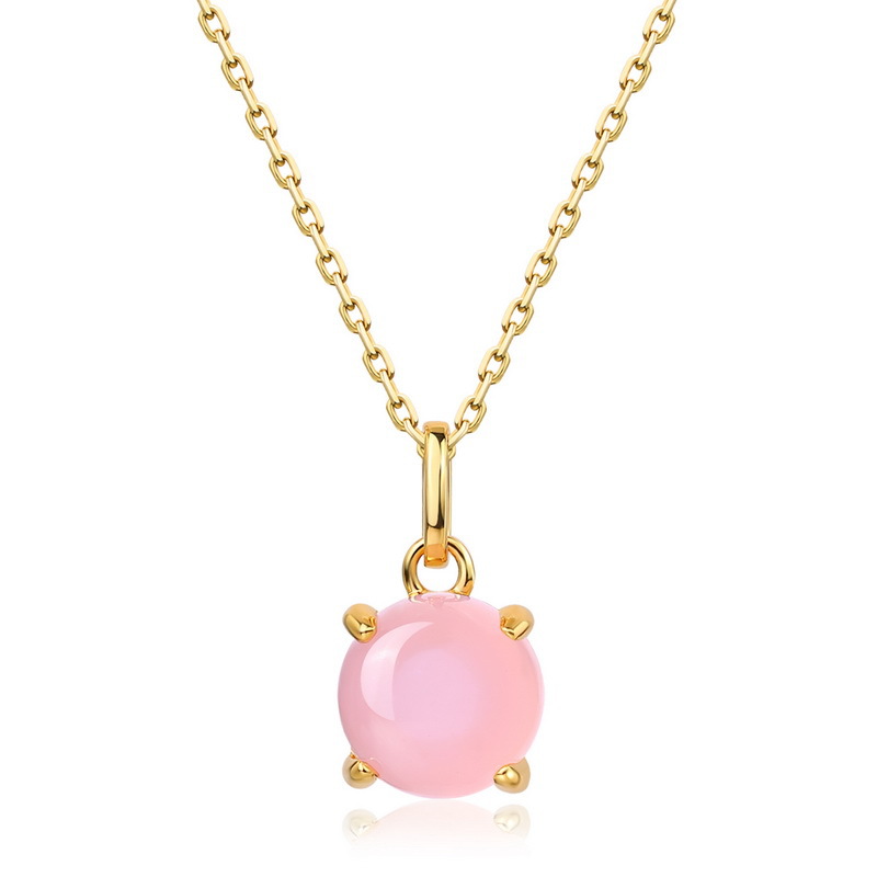 Colgante de tesoro de color de caramelo simple de lujo ligero transfronterizo S925 con cara de huevo de garra de plata Colgante de diamante de color multicolor personalidad de moda