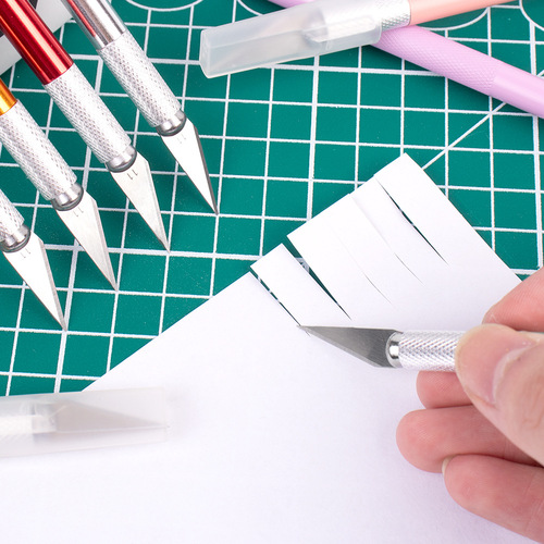 Aluminum rod single bulk metal carving knife hand-cut seal carving tool carving knife DIY handbook carving pen knife