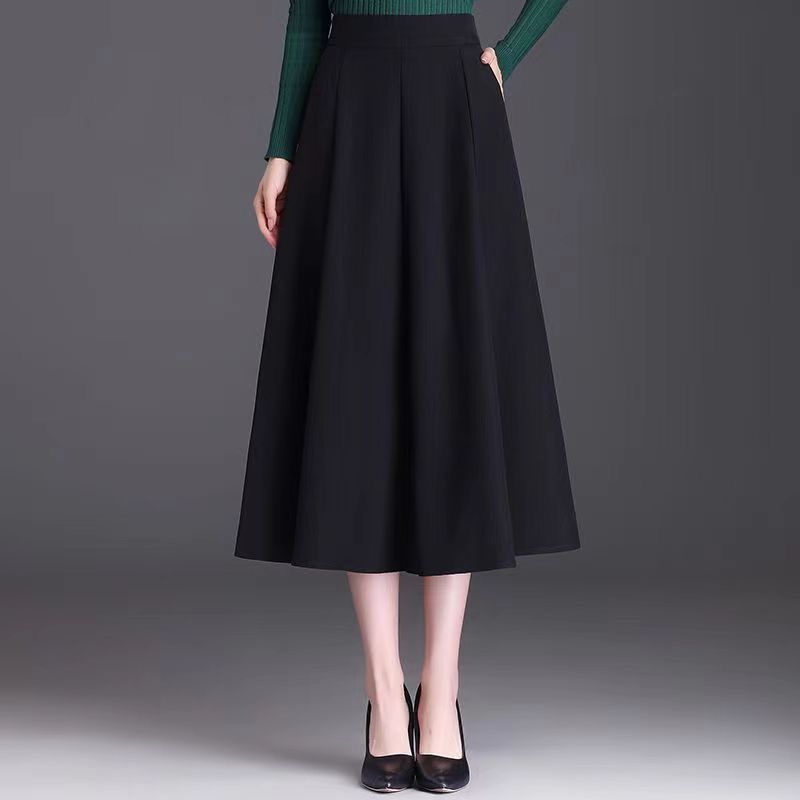 Korean Style, Hong Kong Style, Mid-Length Skirt, Spring and Summer New Style, Drapey Plus Size Women's Clothing, Loose and Slimming