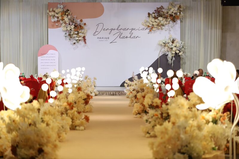 Wedding wedding photo welcome poster spray painting advertising cloth design wedding hotel sign-in background wall production