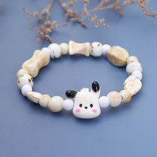 可爱萌宠卡通小猫咪手链女学生儿童礼物景德镇陶瓷手串批发小饰品