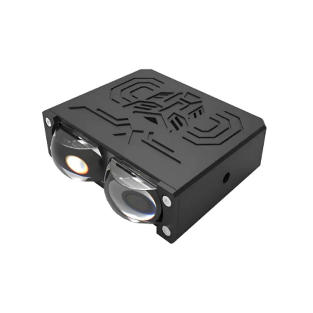 Lámpara de red de automóvil LED mini matriz láser faro de rejilla amarillo blanco LED motocicleta faro transfronterizo