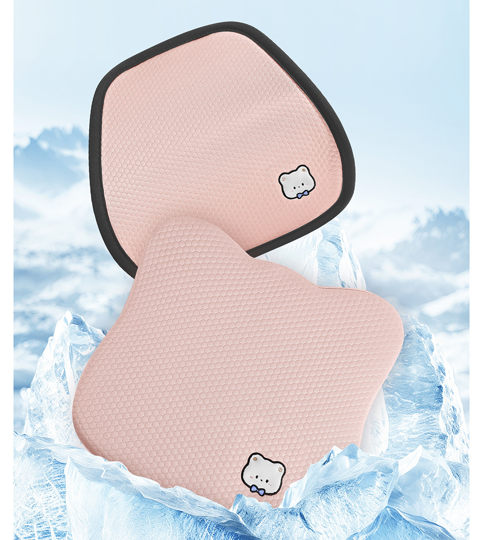 Ice Bean Cushion Car Seat Cushion Integrated Chair Pad for Office Work, Long Sitting Without Fatigue, Computer Chair Stool Cushion for Summer