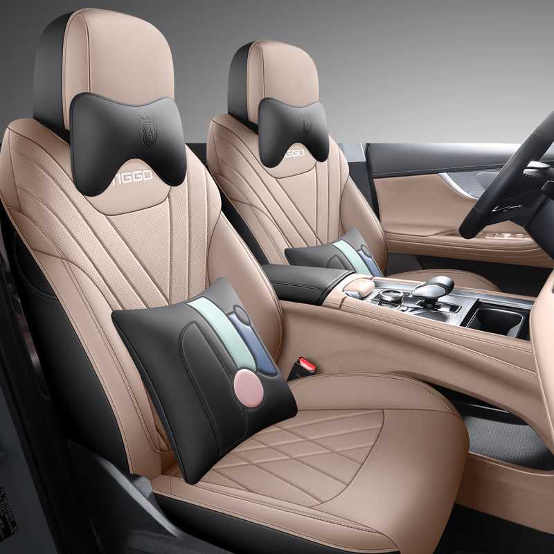 Car Seat Cushion, Chery Modelə uyğun (Original) oturacaq örtükləri - black-brown-deluxe-edition-note-car-model-year-5-seater