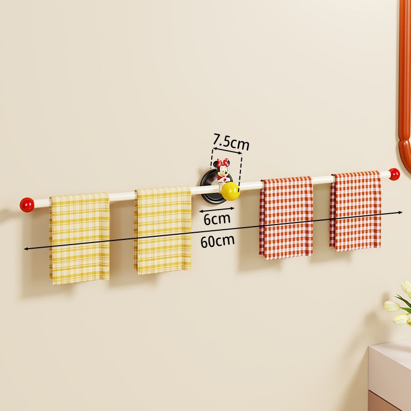 Toallero de Pared de Acero al Carbono Sin Perforación para Baño image 13
