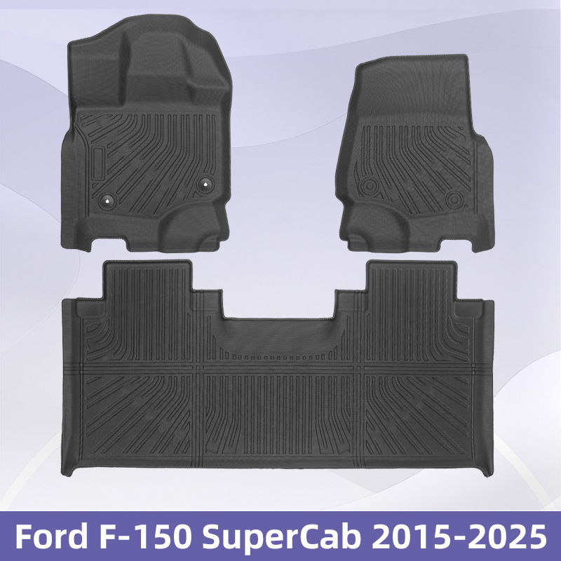 Para el Ford F-150 2015 - 2025 3D TPE para todos los tiempos almohadilla de pie almohadilla de maletero