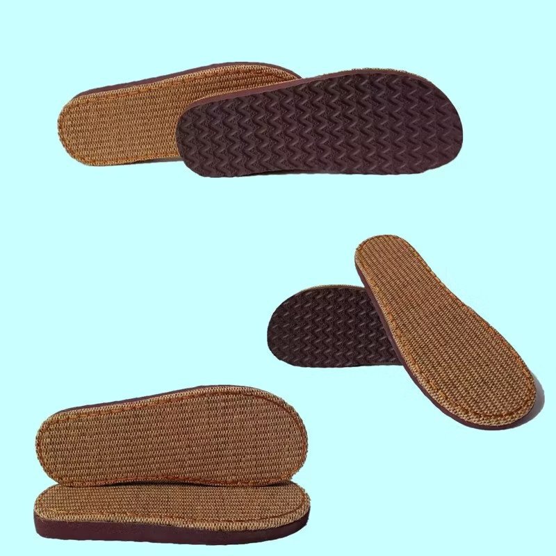 Ruziniu Summer Linen Sole Hand-woven Hook Slippers Sole Non-slip Wear-resistant Breathable Linen Sole