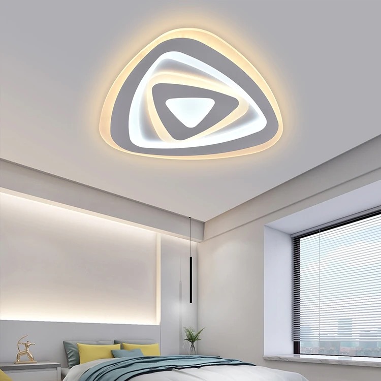 Nuevo estilo moderno minimalista techo luminoso acrílico remoto atenuable dormitorio redondo led techo luminoso