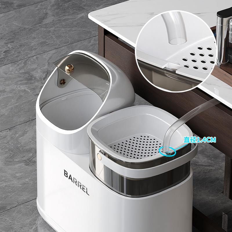 カスタマイズされた茶バケツ、茶かすバケツ、茶セットアクセサリー、廃水バケツ、茶テーブル排水管、茶水分離ゴミ箱|undefined