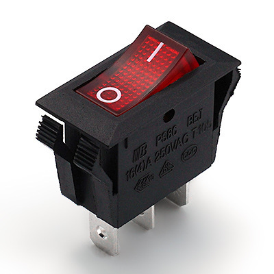 Boat Type Switch Ps8C-12-B1R High Current 20A Single Pole Single Throw Boat Type Switch with Light Ul Certified Rocker Switch
