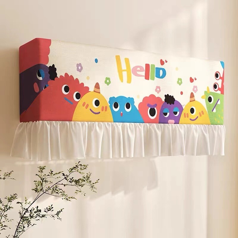 Air Conditioner Wind Shield Curtain to Prevent Direct Blowing, Gree Midea Wall-Mounted Dust Cover for Children's Room, Protective Cover That Doesn'T Need to Be Removed When Turned on
