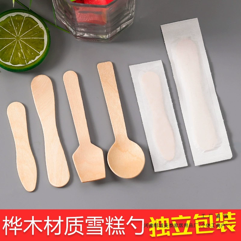 Деревянная ложка для мороженого, одноразовая дегустационная ложка, сорбет для мороженого, независимое мороженое, мороженое, торт, десерт, лопата, вилка