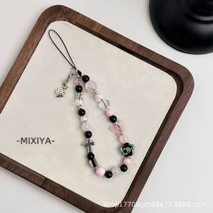 Original Homemade Ins Style Sweet and Cool Sexy Mobile Phone Chain Personalized Contrasting Color Butterfly Mobile Phone Case Pendant Ccd Camera Chain