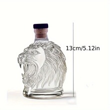 H 55547 Creative glass lion head wine bottle ���ⲣ��ʨ��ͷ