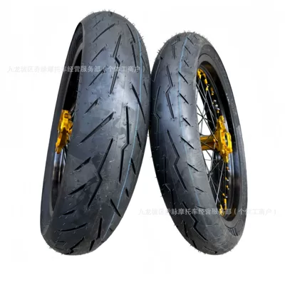 Motorcycle wheel hub, 140/70R17 modified semi-hot-melt tire
