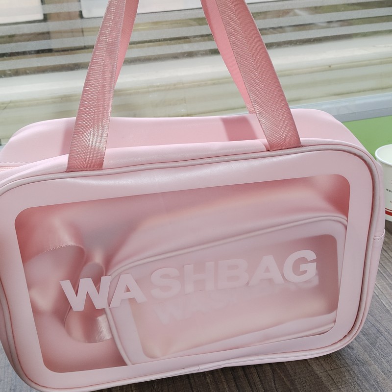 Nuevo ins Internet celebridad PVC bolsa de lavado impermeable bolsa de cosméticos de gran capacidad bolsa de almacenamiento de viaje transparente fabricante bolsa de baño