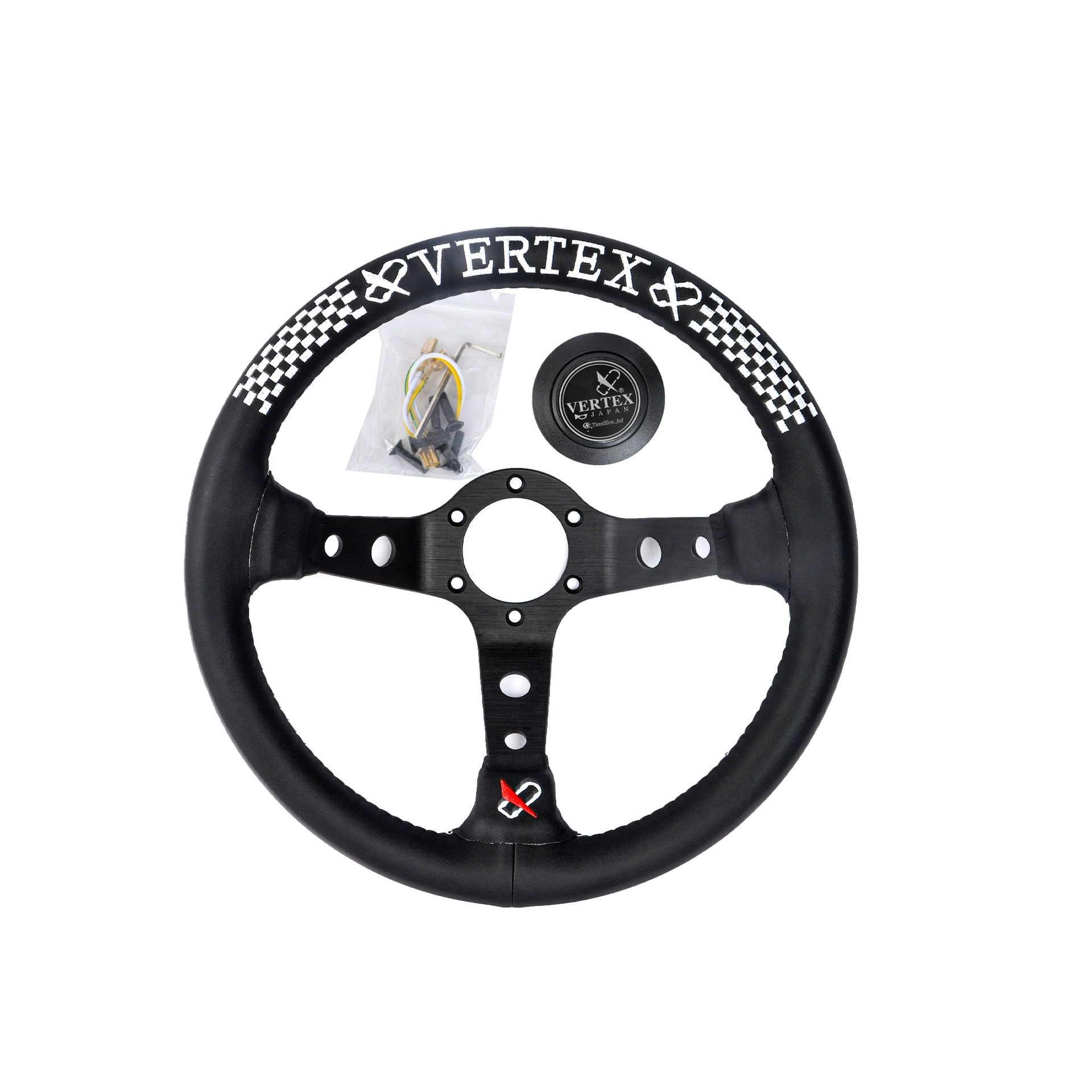 Модифицированный руль для конкурентных гонок, автомобильный модифицированный руль VERTEX, металлический руль с прохладным стильным колесом