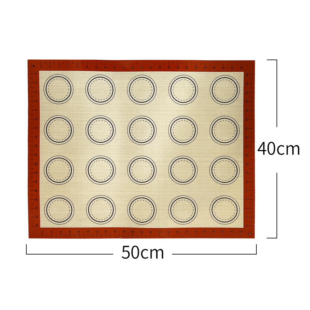 Promoción explosiva Macaron antiadherente almohadilla de silicona para hornear 30*40cm almohadilla cuadrada para horno almohadilla de galleta engrosada resistente a altas temperaturas image 4
