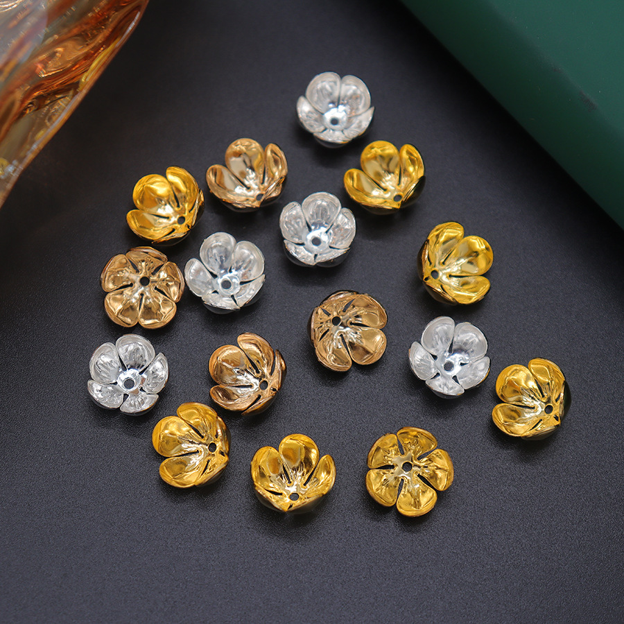 电泳电镀高保色铁头饰花蕊花芯花托diy古风步摇璎珞盘发簪配件