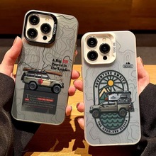 探险越野车适用苹果15Promax手机壳iPhone17Air高级16新款14Pro潮