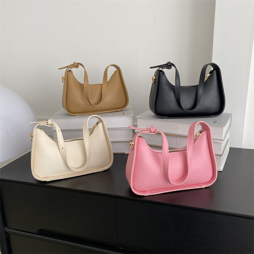  Summer New Fashion Solid Color Handbag Shoulder Crossbody Small Square Bag Women's Bag Supports Large Wholesale Mixed Batch