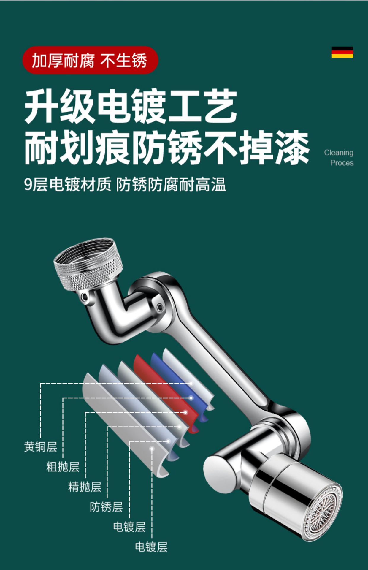 Copper mechanical arm, universal faucet, bubble maker, washbasin, rotatable faucet, swing arm, anti-splash wonder, extender undefined