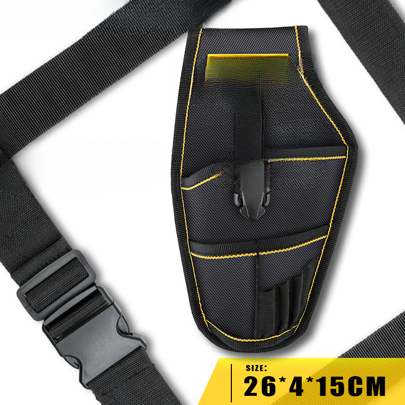 Changshengke kit de herramientas lona multifunción electricista riñonera mantenimiento engrosado hardware bolsa de herramientas bolsa de electricista de madera pequeña