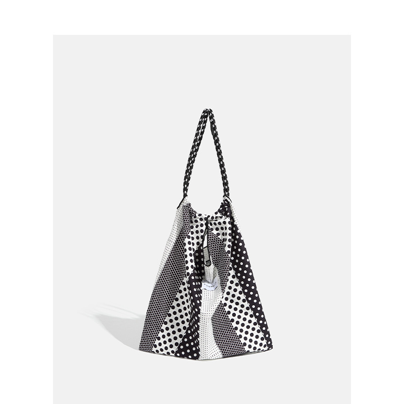 CHARHP&KEJNT官方正品甜酷鬼马少女点点布袋子大容量通勤单肩包女