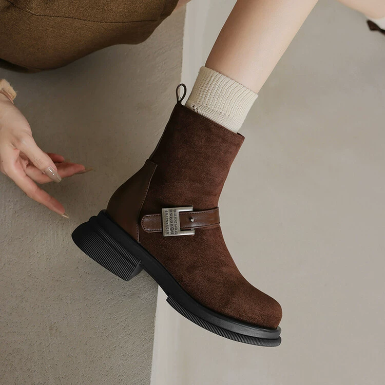 Универсальные демисезонные low-boots, удобная обувь, плюс размер, французский стиль