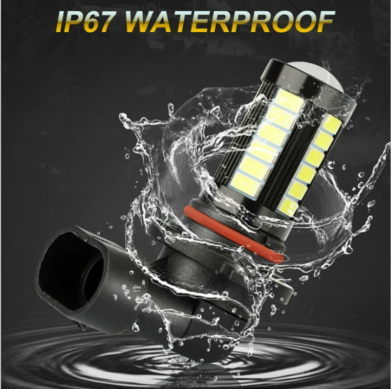 Прямой поставщик: автомобильная LED противотуманная фара 9005 9006-5730-33SMD белый свет передний противотуманный свет анти-туман