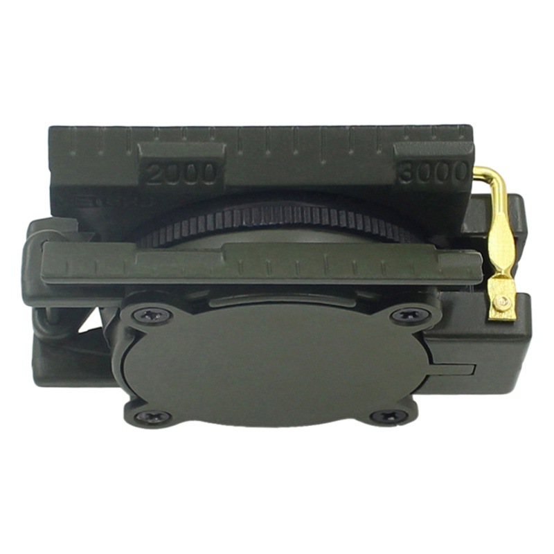 Escala regla topografía y mapeo lupa función cordón ejército verde al aire libre aguja Norte aleación de aluminio brújula plegable estadounidense