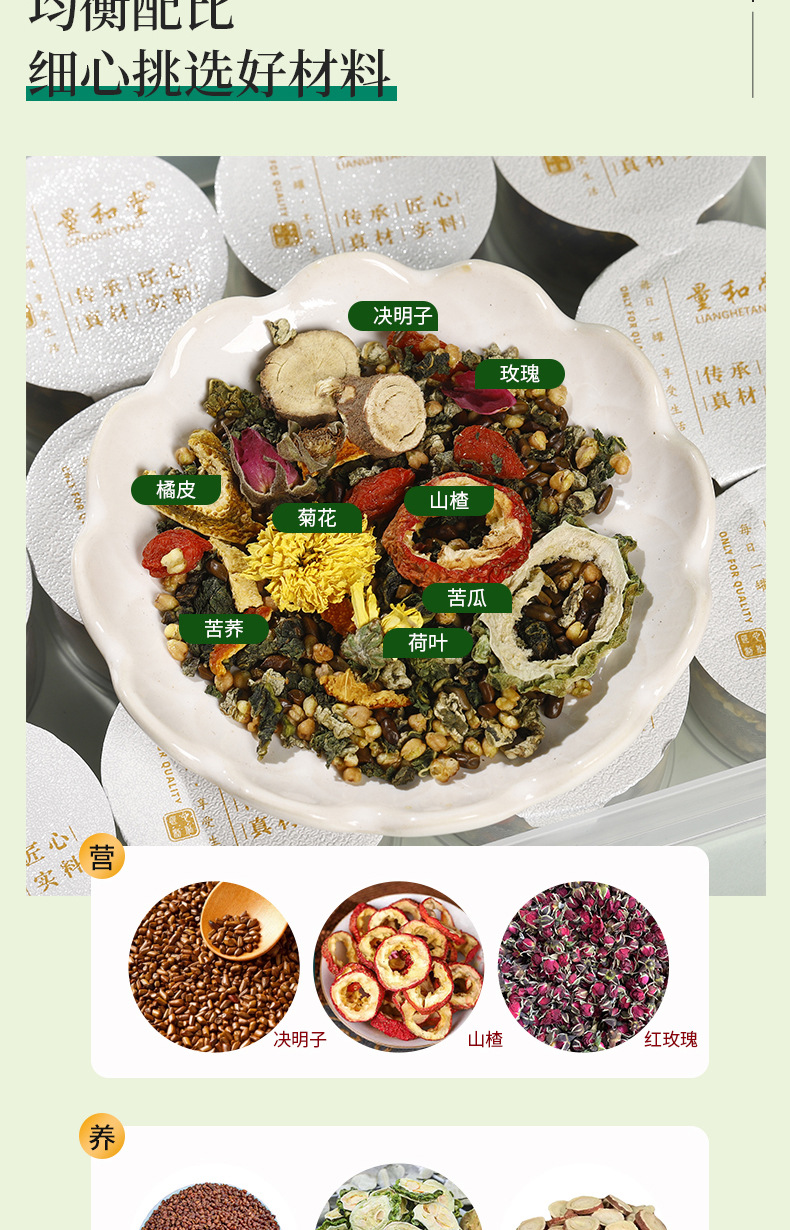 Rose Lotus Leaf Hawthorn Tea 270g Cold Brewed Herbal Blend with Cassia Seed and Goji Berry specifications