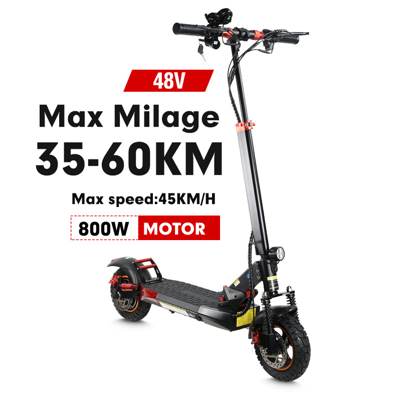 Scooter de coche eléctrico manke MX14 Scooter de doble absorción de impactos de larga duración de la batería