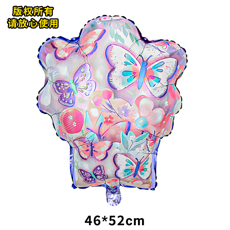 Nuevo globo de cereza Día de San Valentín tema diseño confesión decoración cereza globo labio forma globo de papel de aluminio