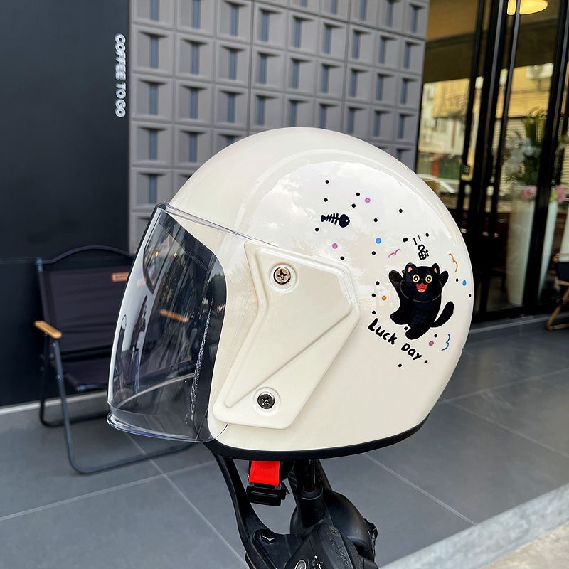 3C Certified Electric Vehicle Helmet Motorcycle Warm Half Helmet