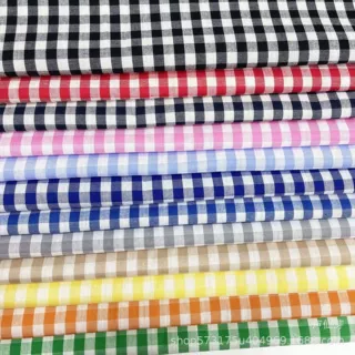 40支全棉朝阳格 春夏薄款 衬衫  裙子服装工艺品面料 纯棉格子布