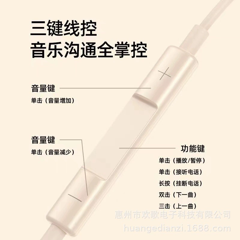 Проводные наушники совместимые с Huawei и Apple | 3,5 мм и Type-C Gen 2-4 с встроенным управлением