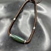 Agate woven green chain for key bag , necklace