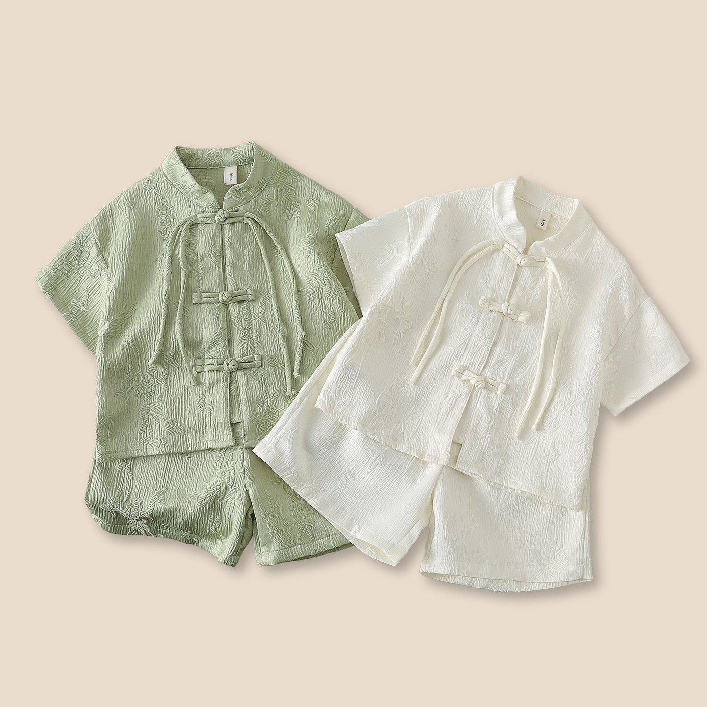 Hanfu for Boys, Children's Traditional Chinese Clothing, 2026 New Style, Baby Boy Ancient Style Two-Piece Set, Trendy Green Hanfu for Boys