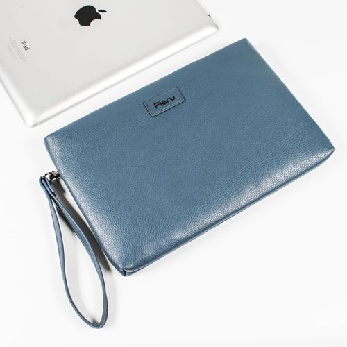 Cross-border best-selling business men's hand grab bag multi-functional soft leather fashionable envelope clutch bag large capacity document bag