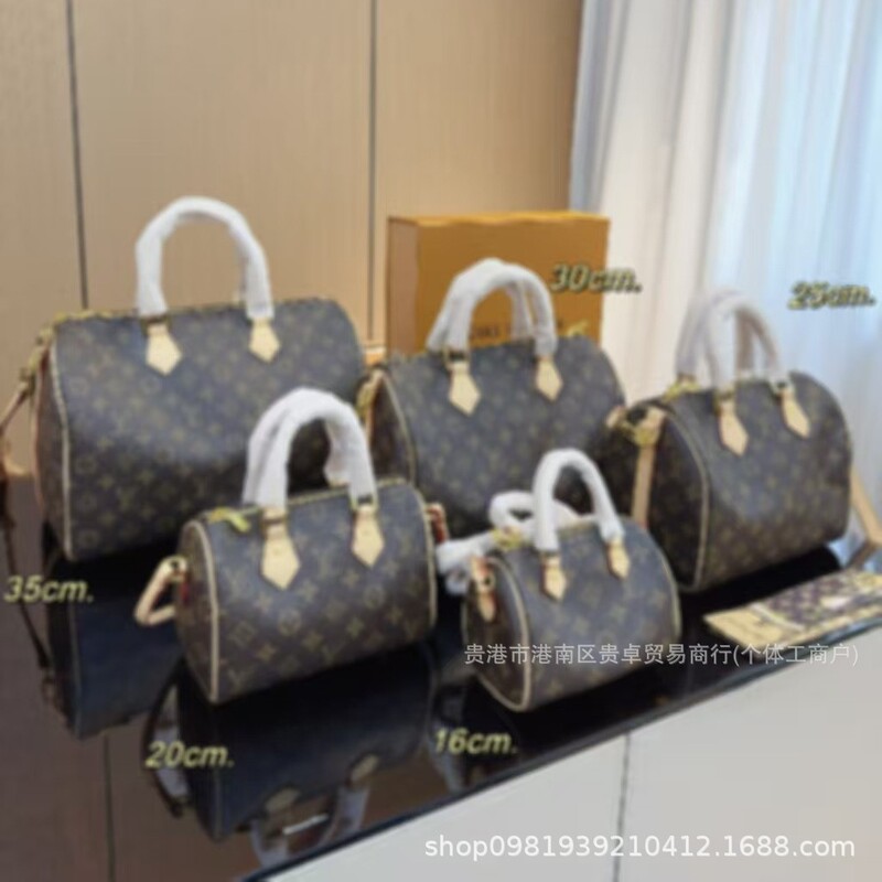 Factory Direct Shipment Speedy Women's Bag Genuine Leather Multi-Size Pillow Bag Boston Shoulder Crossbody Bag Handbag for Women Factory Direct Shipment Speedy Women's Bag Genuine Leather Multi-Size Pillow Bag Boston Shoulder Crossbody Bag Handbag for Women