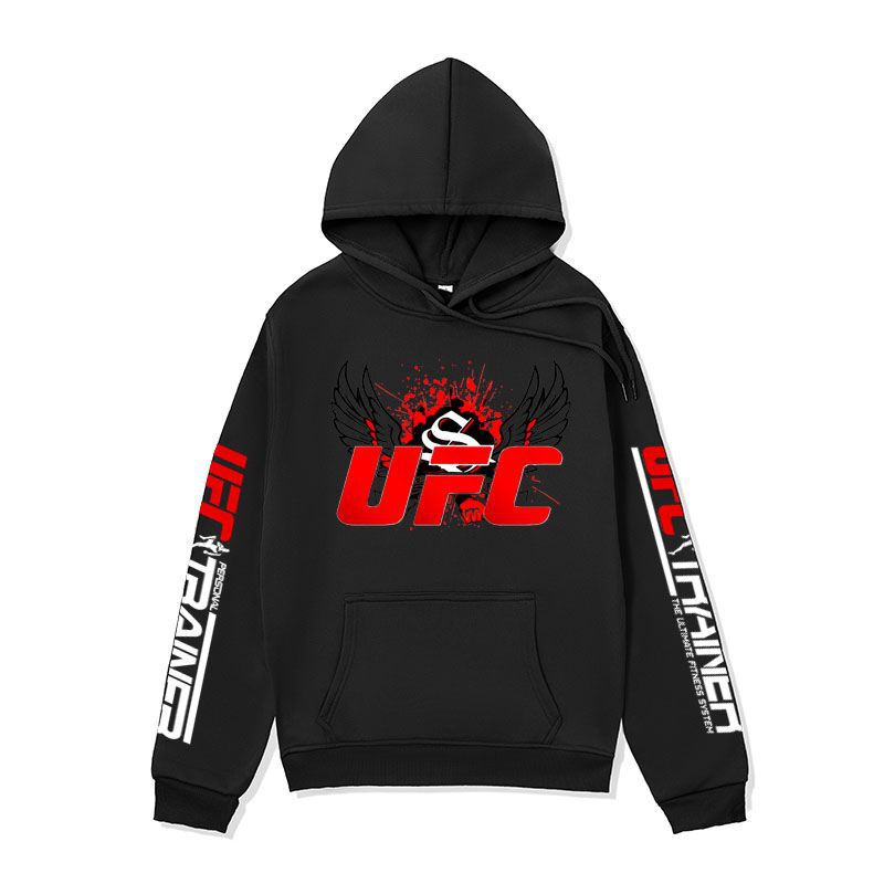 2024 Ufc Fighting Sports Sweatshirt Loose Fleece Hoodies Jacket Unisex Loose Fit Trendy Brand