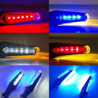 Motosikletlər üçün 12V iki tərəfli LED dönmə siqnalı aksesuarları