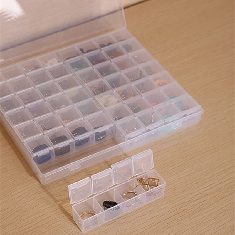 Cover, accessory, storage box, earrings, 56 cells