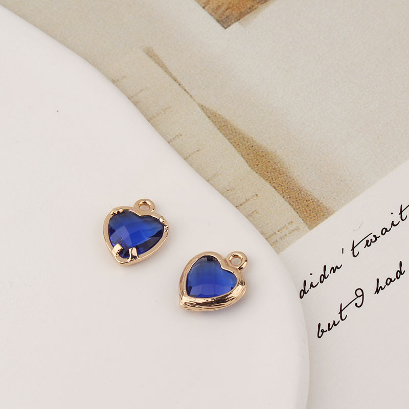 2g Weight Pendant Jewelry Making Type Zircon Inlay Material DIY Jewelry Accessories Classification 1 Piece Quantity Copper Material Heart Shape Pattern Inlay Design IG Style, Shiny Style 1 Piece Copper Zircon Heart Shape Pendant 10