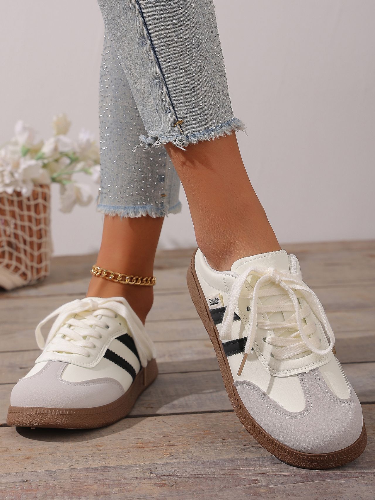 Damen Plattform Slipper Mit Farbblock In Großen Größen_voghion.com
