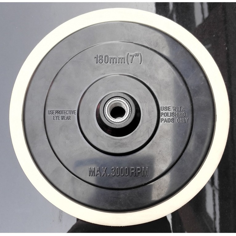 供应5寸6寸7寸自粘式托盘气动抛光机连接盘抛光机托盘粘盘14.16丝