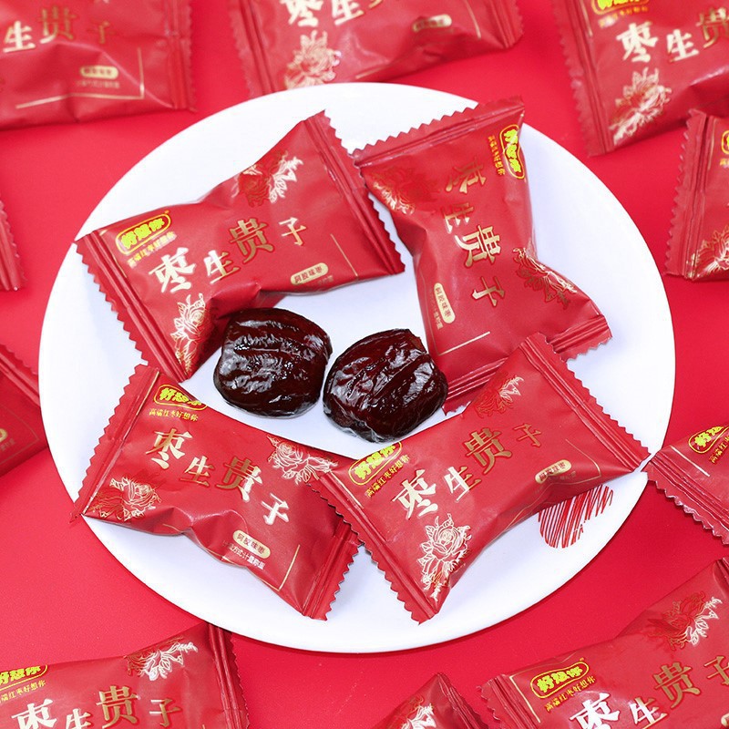 好想你枣生贵子甜蜜枣散称结婚红枣喜糖果去核阿胶枣零食