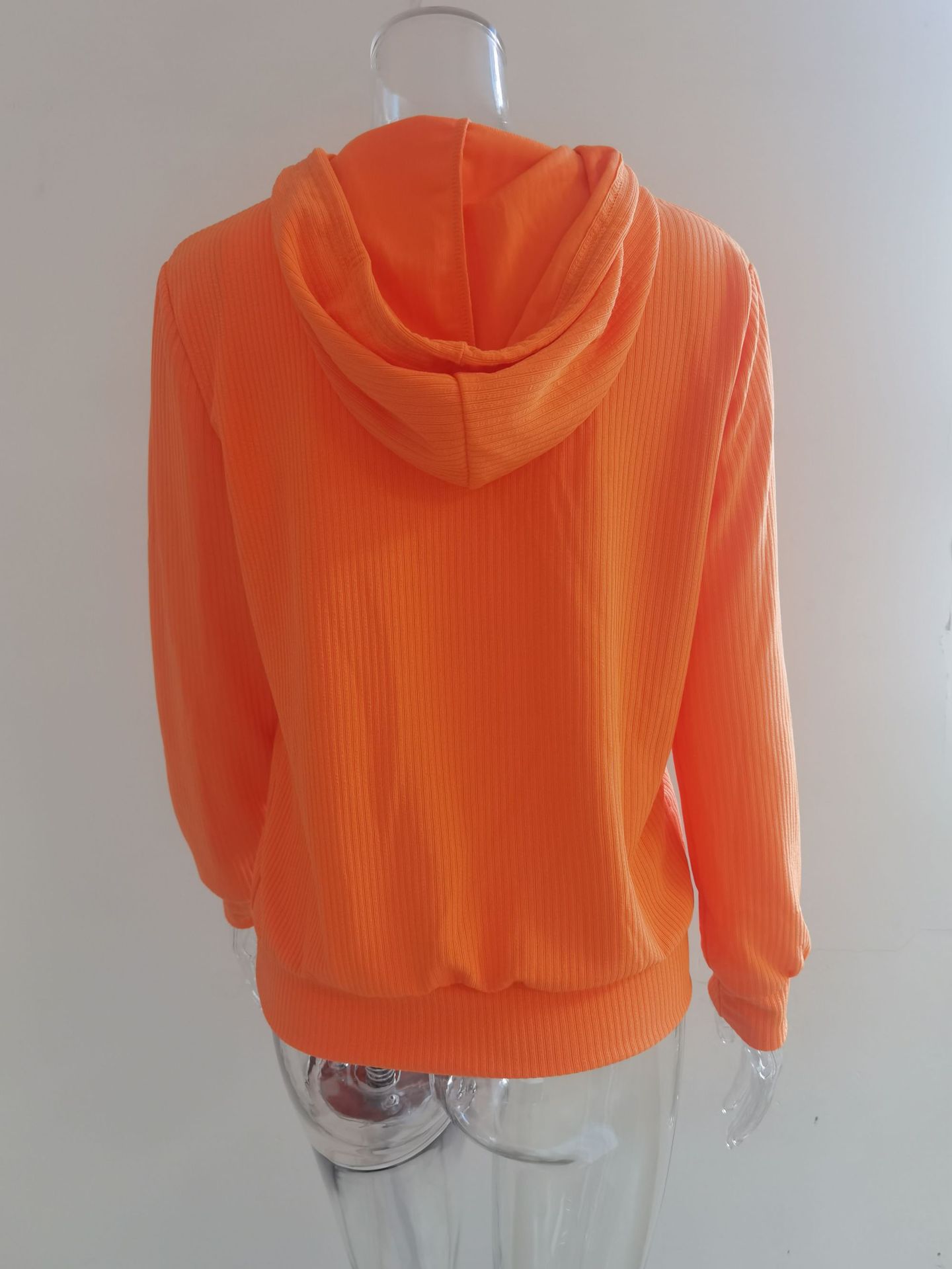 329g Weight Long Sleeve Sleeve Length Zipper Placket Type Regular Sleeve Sleeve Type Cotton Blend, Polyester Fabric Type Regular Top Length Hoodie Tops Type Daily Occasion Hooded Neckline Warm Function Loose Fit Type Solid Color Pattern Autumn Season Women's Gender Casual Style Women's Hoodie Long Sleeve Hoodies & Sweatshirts Casual Solid Color 5