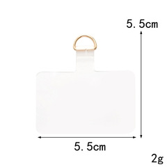 新款熱賣手機掛繩墊片TPU材質D字扣掛件透明夾片手機殼背貼掛飾片